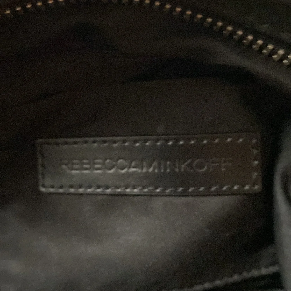 Rebecca Minkoff Regan Bag Black Nubuck Crossbody Satchel - Picture 6 of 11